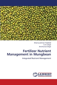 Paperback Fertilizer Nutrient Management in Mungbean Book