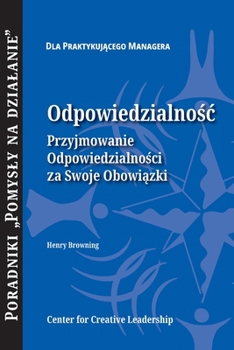 Paperback Accountability: Taking Ownership of Your Responsibility (Polish) [Polish] Book