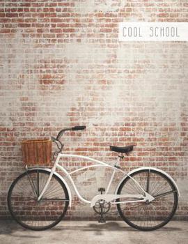 Paperback Cool School: Large College Ruled Notebook for Homework School or Work Vintage Bicycle Book