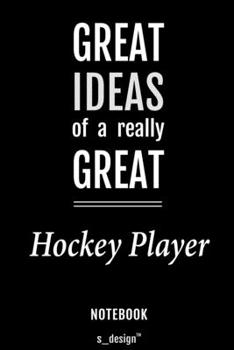 Notebook for Hockey Players / Hockey Player: awesome handy Note Book [120 blank lined ruled pages]
