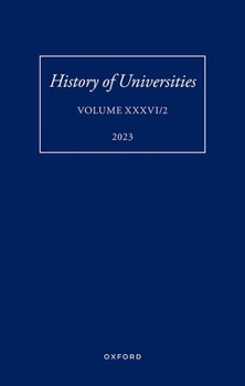 Hardcover History of Universities: Volume XXXVI / 2 Book