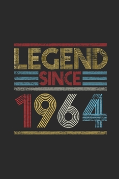 Legend Since 1964: Dotted Bullet Notebook (6" x 9" - 120 pages) ~ Birthday Themed Notebook for Daily Journal, Diary, and Gift