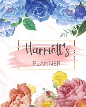 Harriett's Planner: Monthly Planner 3 Years January - December 2020-2022 | Monthly View | Calendar Views Floral Cover - Sunday start