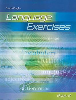 Paperback Steck-vaughn Language Exercise: Student Workbook Grade 2 Book