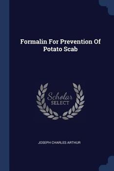 Paperback Formalin For Prevention Of Potato Scab Book