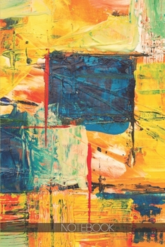 Notebook: Multicolored abstract painting [110 pages]: Multicolored abstract painting