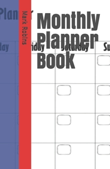 Paperback Monthly Planner Book