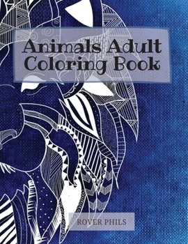 Paperback Animals Adult Coloring Book