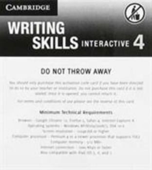 Printed Access Code Grammar and Beyond Level 4 Writing Skills Interactive (Standalone for Students) Via Activation Code Card Book