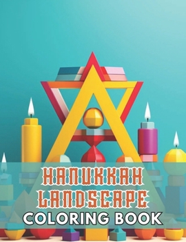 Paperback Hanukkah Landscape Coloring Book: 100+ New and Exciting Designs Book