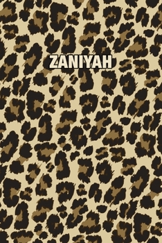 Paperback Zaniyah: Personalized Notebook - Leopard Print Notebook (Animal Pattern). Blank College Ruled (Lined) Journal for Notes, Journa Book