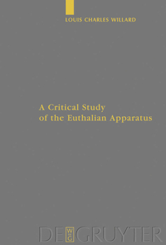 Hardcover A Critical Study of the Euthalian Apparatus Book