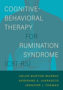 Paperback Cognitive-Behavioral Therapy for Rumination Syndrome (Cbt-Rs) Book