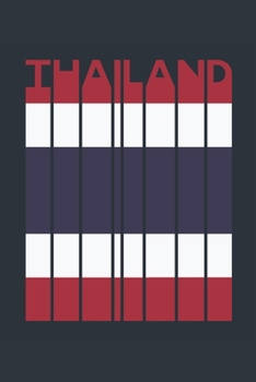Vintage Thailand Notebook - Thai Flag Writing Journal - Thailand Gift for Thai Mom and Dad - Retro Thai Diary: Medium College-Ruled Journey Diary, 110 page, Lined, 6x9 (15.2 x 22.9 cm)