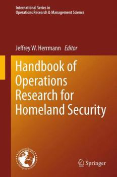 Hardcover Handbook of Operations Research for Homeland Security Book
