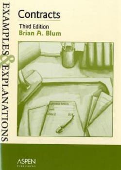 Paperback Contracts: Examples & Explanations, Third Edition Book