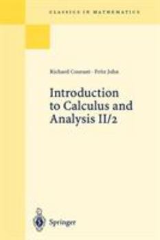 Paperback Introduction to Calculus and Analysis II/2: Chapters 5 - 8 Book