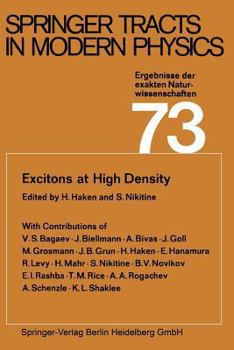 Paperback Excitons at High Density Book