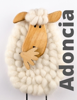 Adoncia: Checkered Notebook with Name for Girls and Women, XL 8.5"x 11", 120 Pages, Paperback.