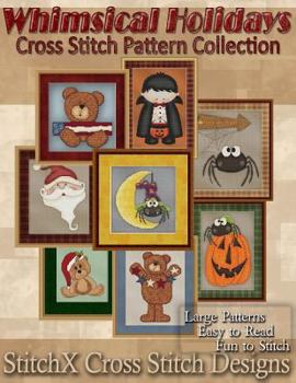 Paperback Whimsical Holiday Cross Stitch Pattern Collection Book