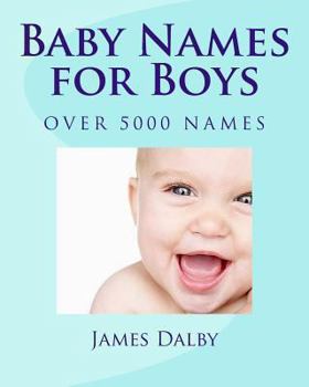 Paperback Baby Names for Boys Book