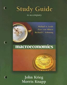 Paperback Study Guide to Accompany Macroeconomics Book