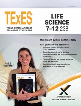Paperback TExES Life Science 7-12 238 Teacher Certification Study Guide Test Prep Book