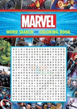 Paperback Marvel Word Search and Coloring Book