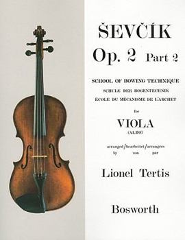 Paperback Sevcik for Viola: Op. 2, Part 2: School of Bowing Technique Book