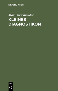 Hardcover Kleines Diagnostikon [German] Book