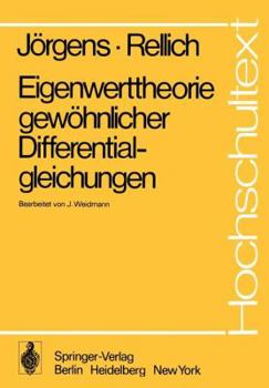 Paperback Eigenwerttheorie Gewöhnlicher Differentialgleichungen [German] Book