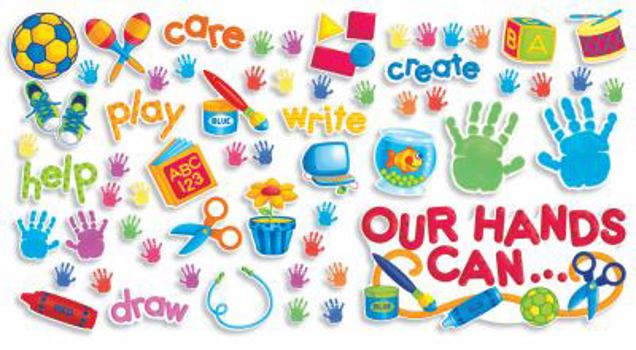 Office Product Scholastic Teacher's Friend Our Hands Can Bulletin Board (TF8040) Book