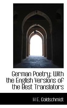 Paperback German Poetry; With the English Versions of the Best Translators Book