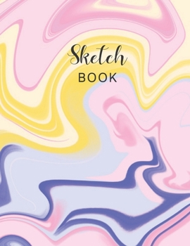 Paperback Sketch Book: Large Notebook with 100 Blank Pages for Drawing, Writing, Painting, Sketching or Doodling - 8.5 x11 inches - Abstract Book