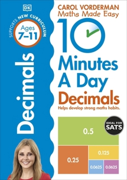 Paperback 10 Minutes A Day Decimals Ages 7-11 Book