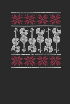 Christmas Cello: Graph Paper Notebook (6 x 9 - 120 pages) Christmas Themed Notebook for Daily Journal, Diary, and Gift