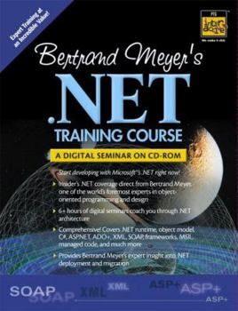 VHS Tape Bertrand Meyer's .Net Training Course: A Digital Seminar on Cd-Rom Book