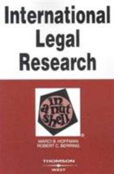 Paperback Hoffman and Berring 's International Legal Research in a Nutshell Book