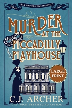 Paperback Murder at the Piccadilly Playhouse: Large Print [Large Print] Book
