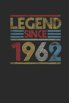 Legend Since 1962: Graph Paper Notebook (6" x 9" - 120 pages) ~ Birthday Themed Notebook for Daily Journal, Diary, and Gift