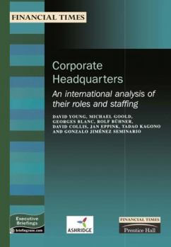 Paperback Corporate Headquarters: an International Analysis of Their Roles and Staffing (FT) Book