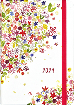 Hardcover 2024 Floral Dream Engagement Calendar Book