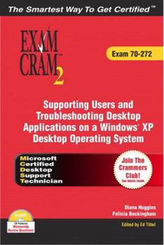 Paperback Supporting Users and Troubleshooting Desktop Applications on a Windows XP Operating System: Exam 70-272 [With CD-ROM] Book