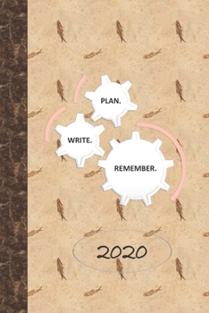 Paperback Plan, write, remember 2020: Journal Paper for Writing Book