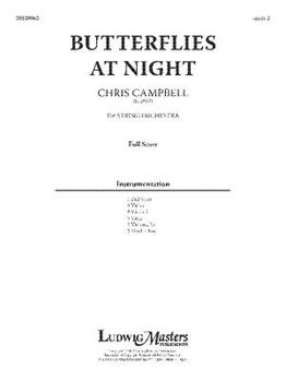 Paperback Butterflies at Night: Conductor Score Book