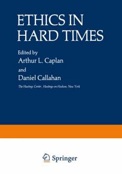Paperback Ethics in Hard Times Book