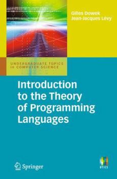 Paperback Introduction to the Theory of Programming Languages Book