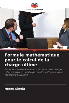 Paperback Formule mathématique pour le calcul de la charge ultime [French] Book