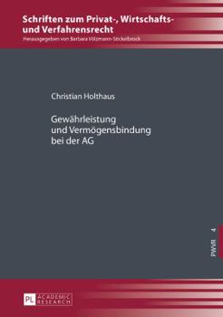 Hardcover Gewaehrleistung und Vermoegensbindung bei der AG [German] Book
