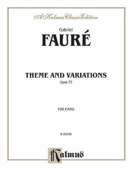 Paperback Theme and Variations, Op. 73 Book